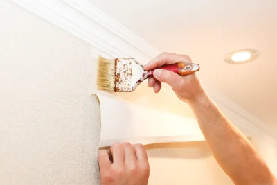 Pose de papier peint à Seuil — revêtements muraux et toiles de verre